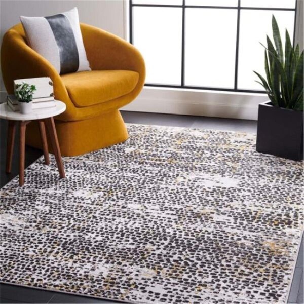 Safavieh 9 x 12 ft. Amelia Transitional Power Loomed Rectangle Rug Charcoal & Gold ALA254D-9 - main